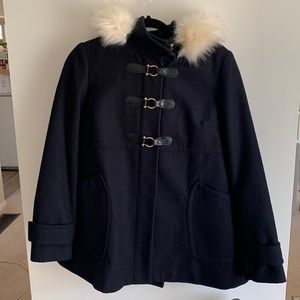 TopShop Navy blue short winter jacket
